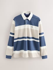 Blue/Neutral Stripe Rugby Shirt - Image 6 of 13