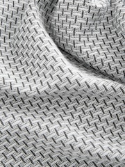 Grey Geo Patterned Zip Through Polo Shirt - Image 7 of 7