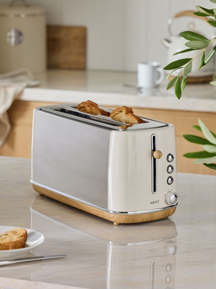 Cream Long 4 Slice Malvern Toaster - Image 1 of 2