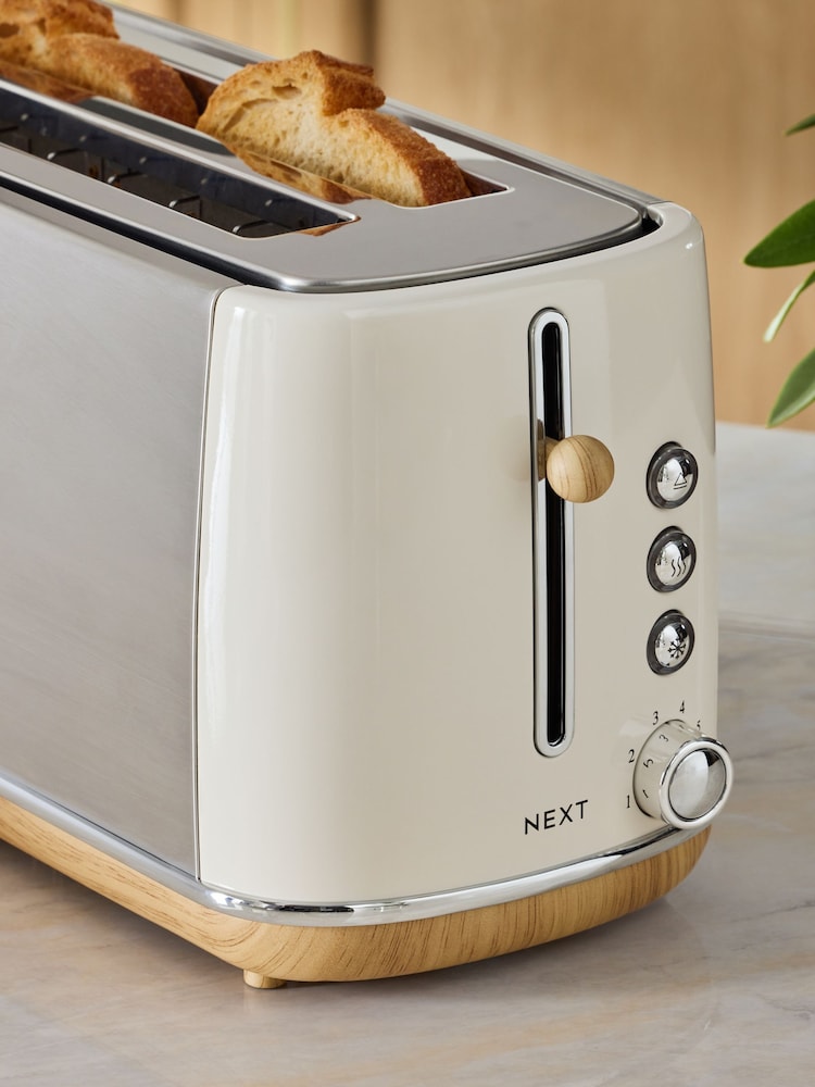 Cream Long 4 Slice Malvern Toaster - Image 2 of 2