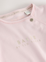 Baker by Ted Baker 2 Piece Stone Printed Sleepsuits & Hats Set - Image 4 of 7