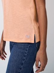 Crew Clothing Company Slub V-Neck 100% Cotton T-Shirt - صورة 2 من 5