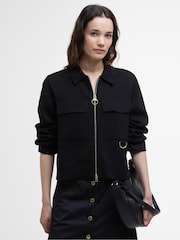 Barbour® Black Alma Knit Cardigan - Image 1 of 7
