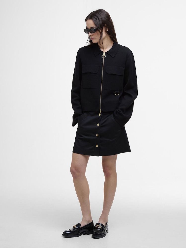 Barbour® Black Alma Knit Cardigan - Image 2 of 7