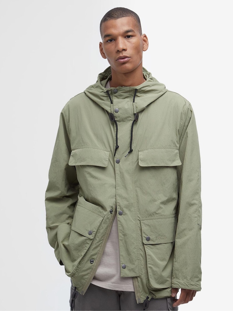 Barbour® Green Re-Eng Durham Bleache Jacket - Image 1 of 7