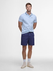Barbour® Blue Ferrybridge Lightweight Tailored Fit 100% Cotton Polo Shirt - Image 3 of 6