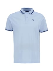Barbour® Blue Ferrybridge Lightweight Tailored Fit 100% Cotton Polo Shirt - Image 6 of 6