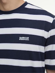 Barbour® International Blue Luca Stripe 100% Cotton T-Shirt - Image 5 of 6