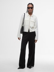 Barbour® Cream Alma Knit Cardigan - Image 2 of 7