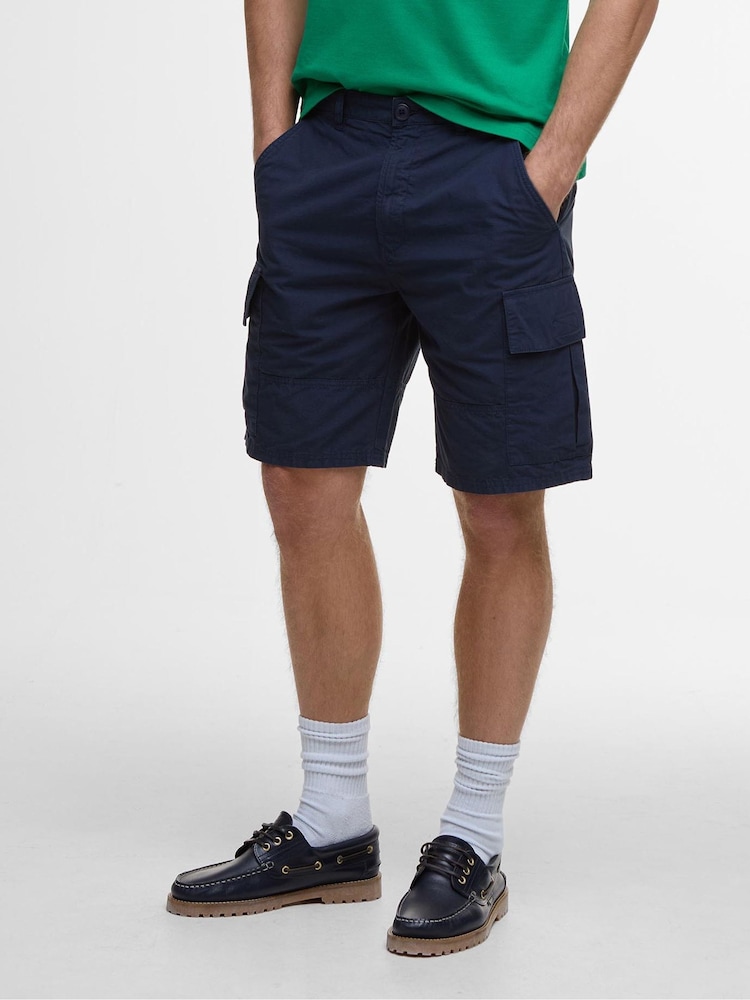 Barbour® Blue Ripstop 100% Cotton Shorts - Image 2 of 5 Barbour® Blue Ripstop 100% Cotton Shorts - Image 2 of 5