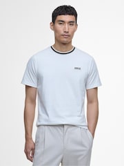 Barbour® International Luca Tipping Whisper 100% Cotton White T-Shirt - Image 1 of 6