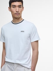 Barbour® International Luca Tipping Whisper 100% Cotton White T-Shirt - Image 4 of 6
