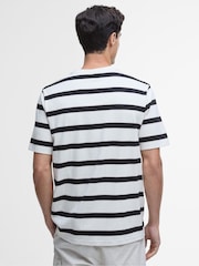 Barbour® International Blue Luca Stripe 100% Cotton T-Shirt - Image 3 of 6