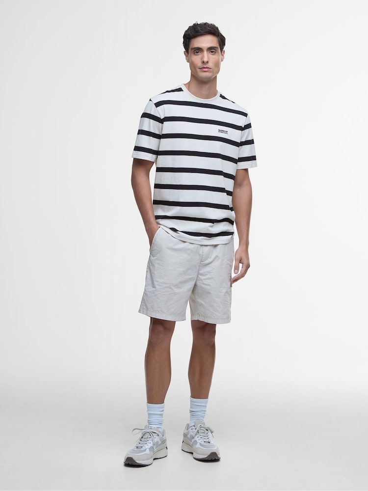 Barbour® International Blue Luca Stripe 100% Cotton T-Shirt - Image 4 of 6