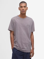 Barbour® Purple Hickling Washed 100% Cotton T-Shirt - Image 1 of 6