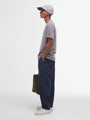Barbour® Purple Hickling Washed 100% Cotton T-Shirt - Image 3 of 6
