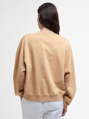 Barbour® Brown Millie Toast 100% Cotton Sweatshirt - Image 2 of 5