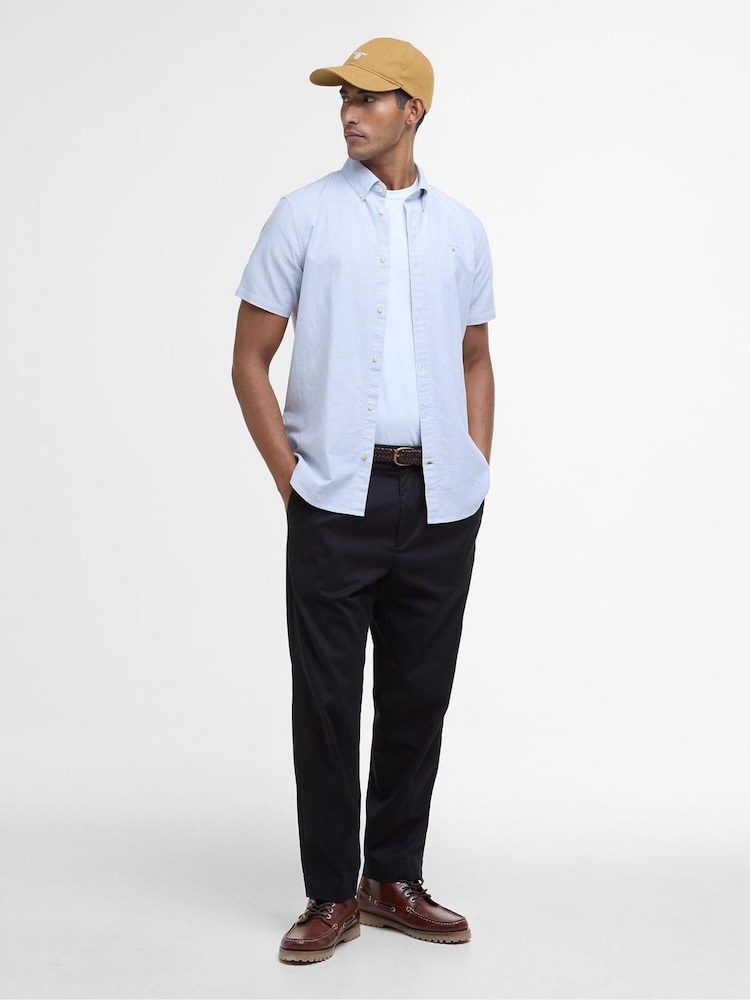 Barbour® Blue Stripe Ox 100% Cotton Shirt - Image 2 of 6