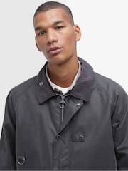 Barbour® Grey Utility Spey Waxed 100% Cotton Jacket - Image 5 of 7
