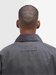 Barbour® Grey Utility Spey Waxed 100% Cotton Jacket - Image 6 of 7
