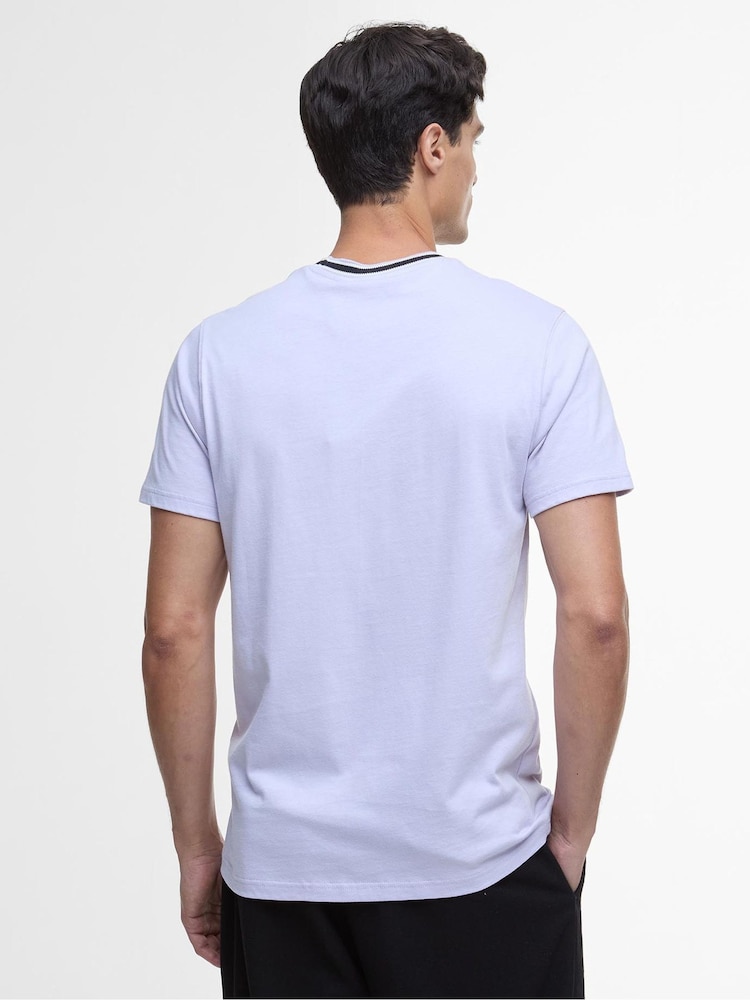 Barbour® International Luca Tipping Whisper 100% Cotton White T-Shirt - Image 2 of 6