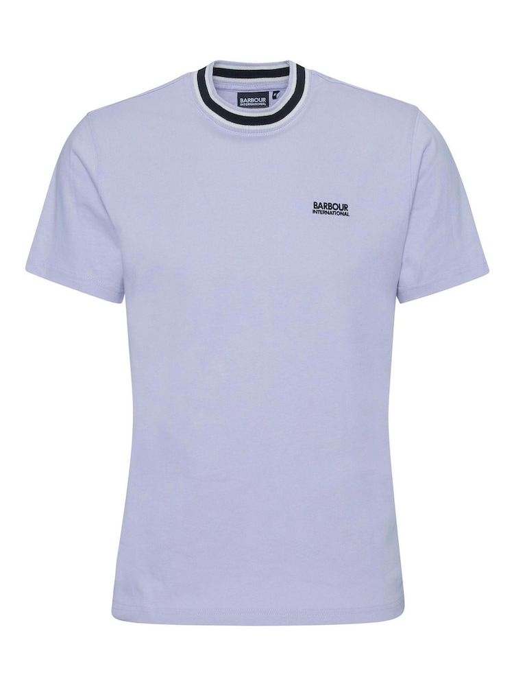 Barbour® International Luca Tipping Whisper 100% Cotton White T-Shirt - Image 6 of 6