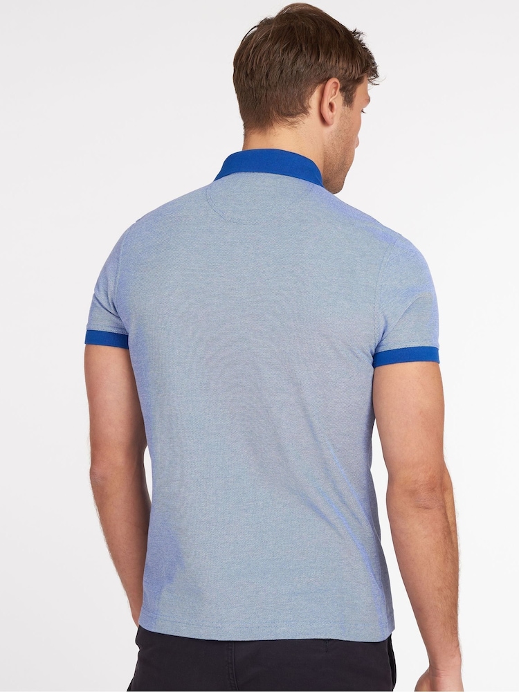Barbour® Blue Sport 100% Cotton Polo Shirt - Image 2 of 6