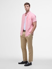 Barbour® Orange Oxtown S/S T Horizon 100% Cotton Shirt - Image 2 of 6
