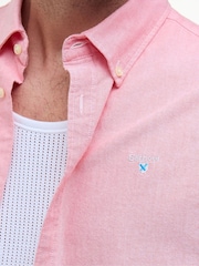 Barbour® Orange Oxtown S/S T Horizon 100% Cotton Shirt - Image 5 of 6