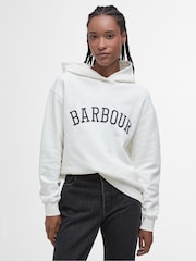 Damska bluza dresowa z kapturem Barbour® Northumb Cloud/n, 100% bawełny - Image 1 of 7