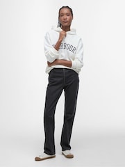 Damska bluza dresowa z kapturem Barbour® Northumb Cloud/n, 100% bawełny - Image 2 of 7
