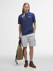 Barbour® Blue Perham 100% Cotton T-Shirt - Image 3 of 5