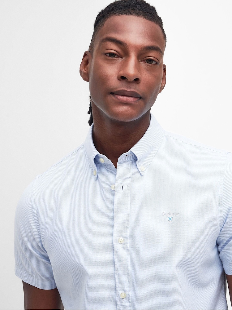 Barbour® White Stripe Ox 100% Cotton Shirt - Image 2 of 6
