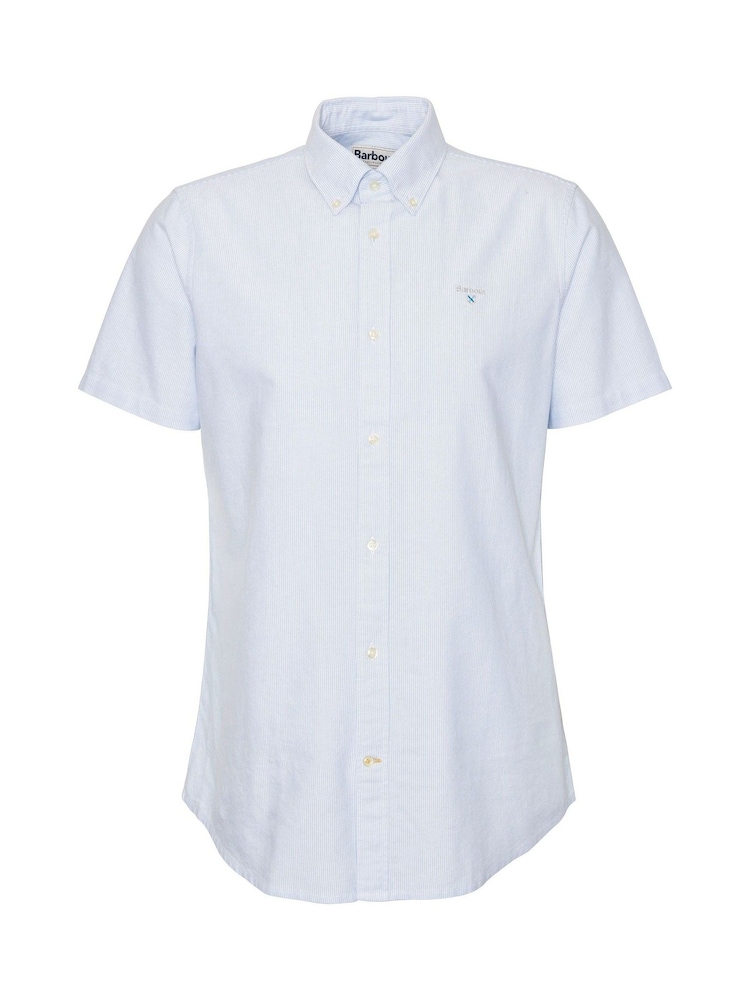 Barbour® White Stripe Ox 100% Cotton Shirt - Image 6 of 6