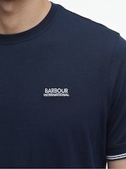 Barbour® International Blue Philip Tipped 100% Cotton T-Shirt - Image 5 of 6