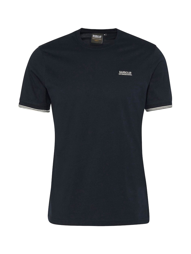 Barbour® International Blue Philip Tipped 100% Cotton T-Shirt - Image 6 of 6