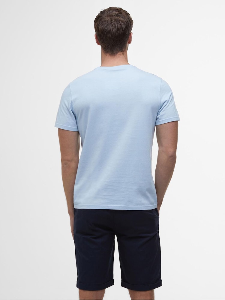 Barbour® Blue Cranmer Logo 100% Cotton T-Shirt - Image 2 of 6