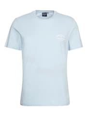 Barbour® Blue Cranmer Logo 100% Cotton T-Shirt - Image 6 of 6