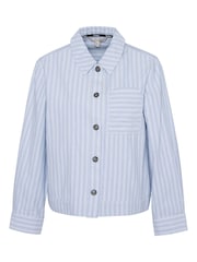 Barbour® Blue June Chambra 100% Cotton Overshirt - Image 6 of 6