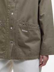Barbour® Green Sonnie Casual Dusky 100% Cotton Jacket - Image 4 of 7