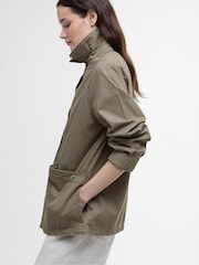 Barbour® Green Sonnie Casual Dusky 100% Cotton Jacket - Image 5 of 7