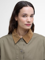 Barbour® Green Sonnie Casual Dusky 100% Cotton Jacket - Image 6 of 7