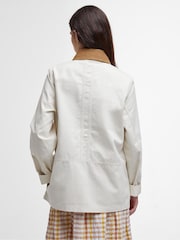 Barbour® White Sonnie Casual Salt 100% Cotton Jacket - Image 2 of 6