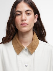 Barbour® White Sonnie Casual Salt 100% Cotton Jacket - Image 4 of 6