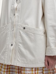 Barbour® White Sonnie Casual Salt 100% Cotton Jacket - Image 5 of 6