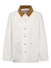 Barbour® White Sonnie Casual Salt 100% Cotton Jacket - Image 6 of 6