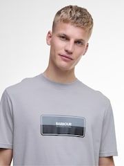 Barbour® International Split Lozenge 100% Cotton T-Shirt - Image 1 of 5