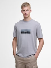 Barbour® International Split Lozenge 100% Cotton T-Shirt - Image 2 of 5