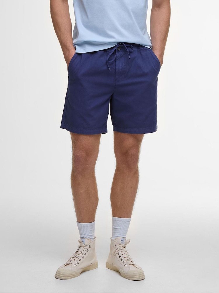 Barbour® Blue Washed Ox Oceana 100% Cotton Shorts - Image 2 of 6