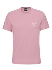 Barbour® Pink Cranmer Logo 100% Cotton T-Shirt - Image 5 of 5